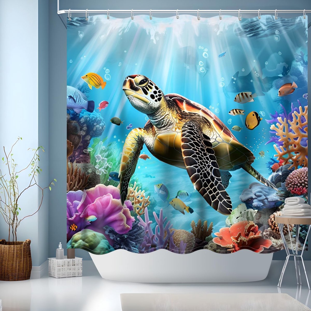 Douchegordijn 180x180cm - Heavy Duty Polyester - Waterproof - Creëert een veilige badkamerervaring - SnelShoppen