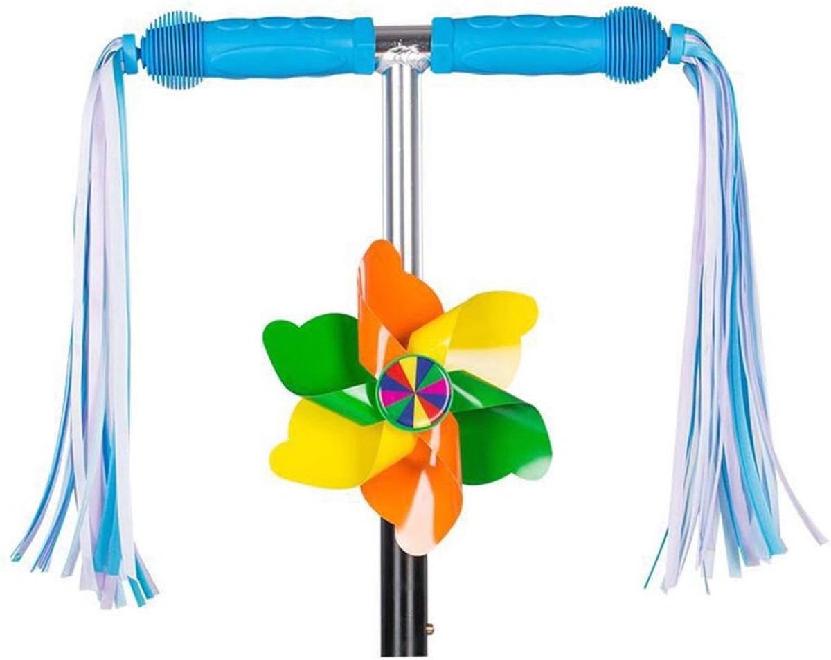 Fietsstuur streamers 11" - kleurrijke satijnen linten - eenvoudig te bevestigen - voor een vrolijke rit - SnelShoppen