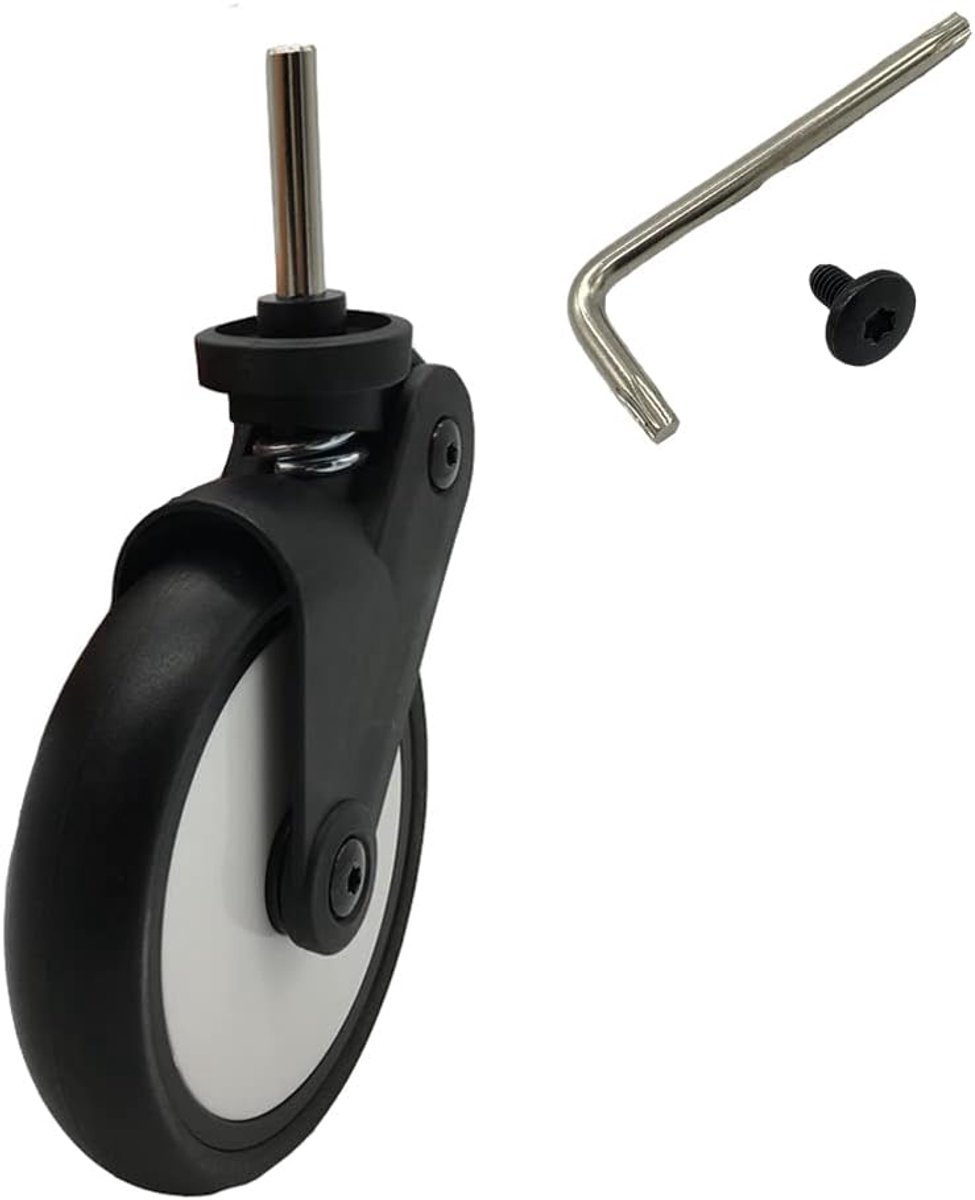 Buggy vervangingsaccessoires rubberen voorwiel - perfecte compatibiliteit - verbeterde stabiliteit - SnelShoppen