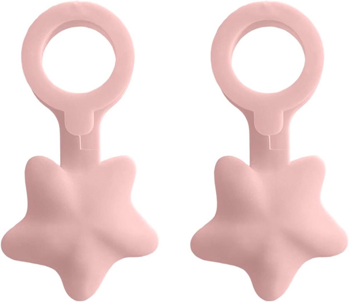 Badstopper Set - Afvoerplug Douche - Lekvrij Douchen - Antislip Textuur - 2 stuks - Roze