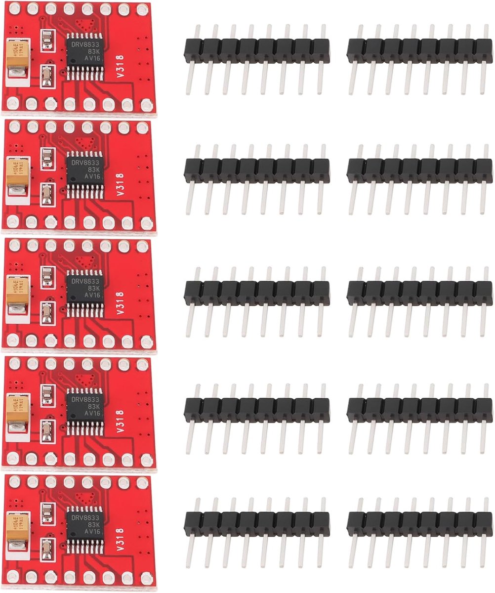 SnelShoppen - 5Pcs DC Motor Driver Board DRV8833 TB6612FNG Vervanging voor Computer Motoren, Ventilatoren, Lichten, 21x18mm