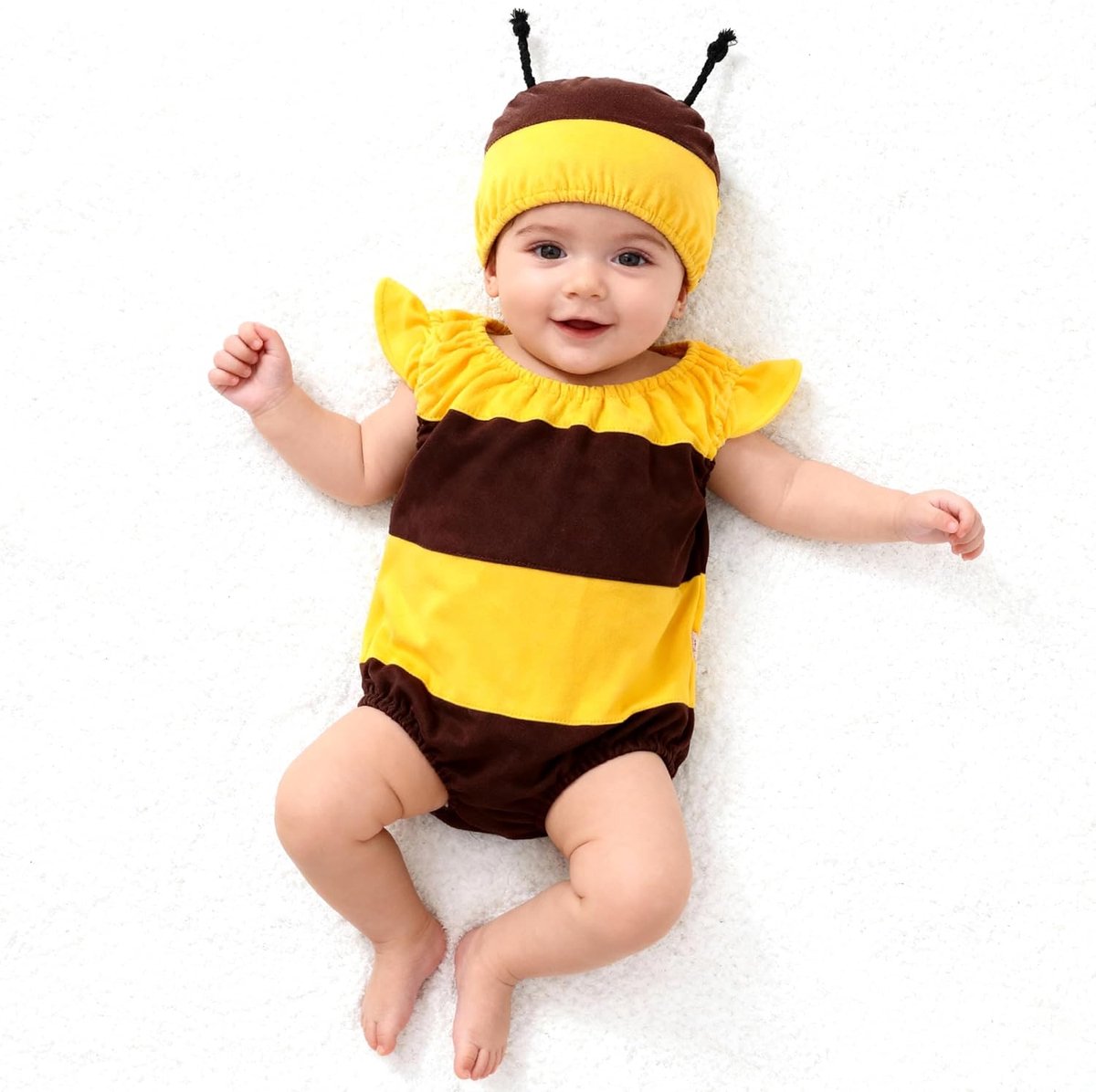 Baby kostuum met lieveheersbeestje romper 0-9 maanden - katoen - schattig ontwerp - gemak bij verschonen - ShopVlot