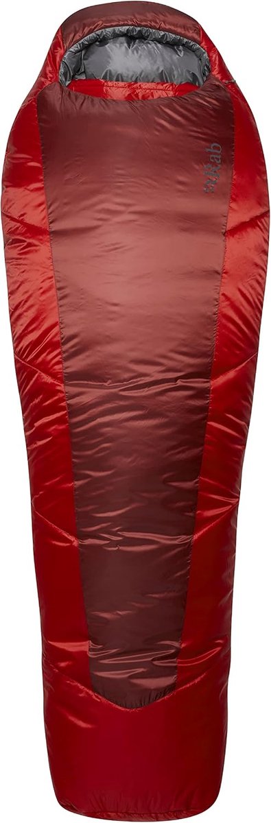 Slaapzak regulier links - Oxblood rood - Gemaakt van gerecycled polyester - Ideaal voor warme nachten - ShopVlot