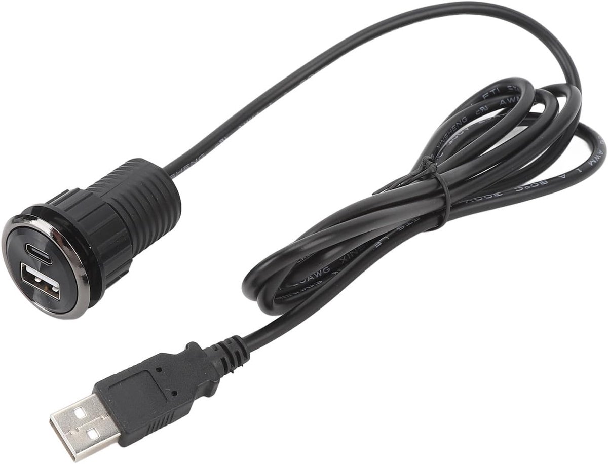 Desktop power strip met 2 USB oplaadpoorten - verborgen flush mount - voor kantoorconferentietafel - eenvoudig opladen - ShopVlot