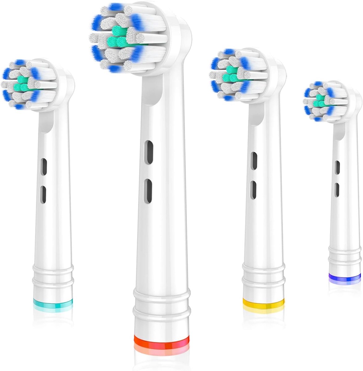 SWGOTA Vervangende Tandenborstelkoppen Passend voor Oral B Elektrische Tandenborstels, 4 Stuks, zachte ultradunne Borstels voor Pro Tandenplakverzorging, Vervangingsonderdelen voor Braun Modellen 3756 3757 3744 3765 3738 4729 4739
