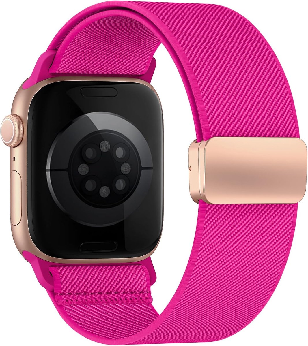 Armbanden compatibel met Apple Watch 38-49 mm - ademend nylon elastisch - sportief design - ideaal voor actief gebruik - ShopVlot
