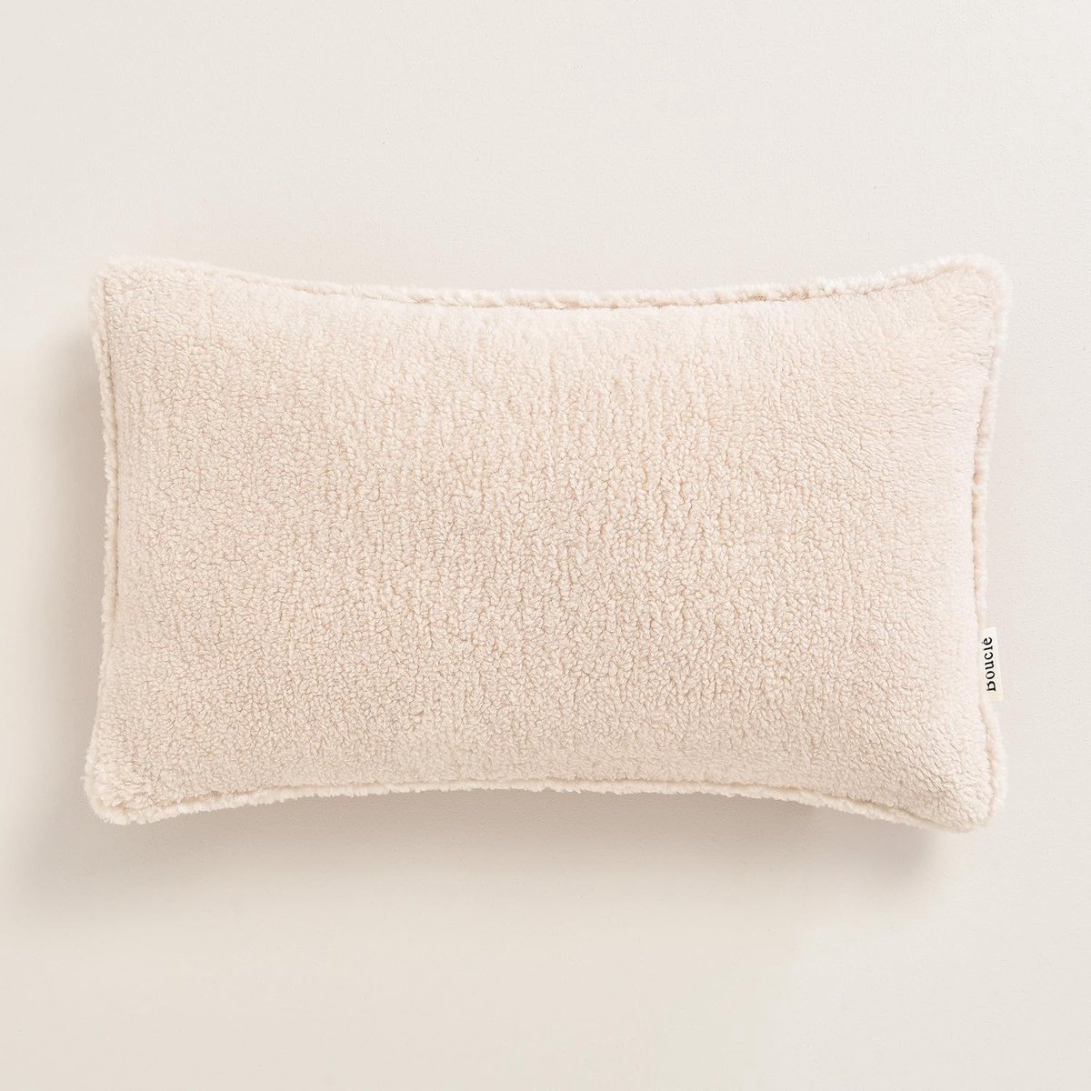 Sierkussensloop 30 x 50 cm - Boucle teddy lichtbeige - Modern en esthetisch - Perfect voor slaapkamer en woonkamer - ShopVlot