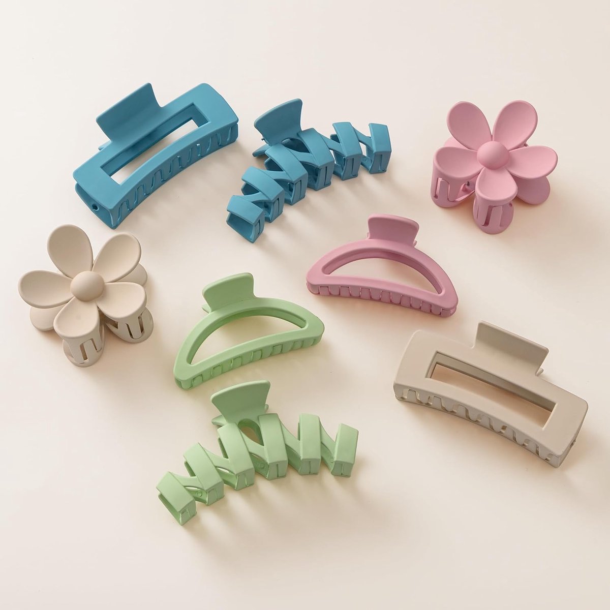 Haarspelden set van 8 - niet-slip haaraccessoires - neutrale kleuren - ideaal voor meisjes - ShopVlot