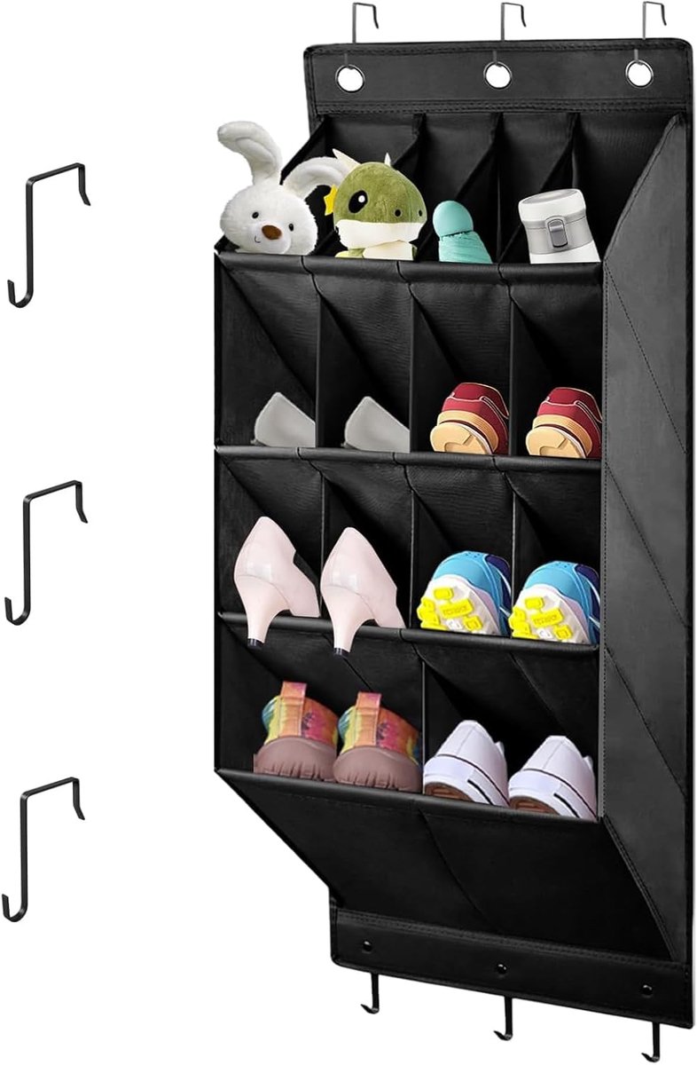 Organizer over de deur voor schoenen - 14 roosters - hangende organizer - ruimtebesparende oplossing - ShopVlot