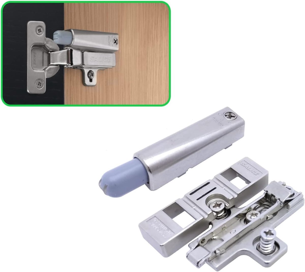 Shock absorber for doors, slows down the final running of the doors, dissolves SALICE. (Adapter for hinges neck 0 and - ShopVlot