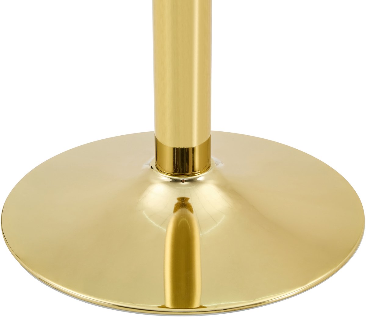 OKWISH Salontafel - Ronde Glasplaat - Modern Design voor Woonkamer - Goud Metaal - 70 X 70 X 45 Cm