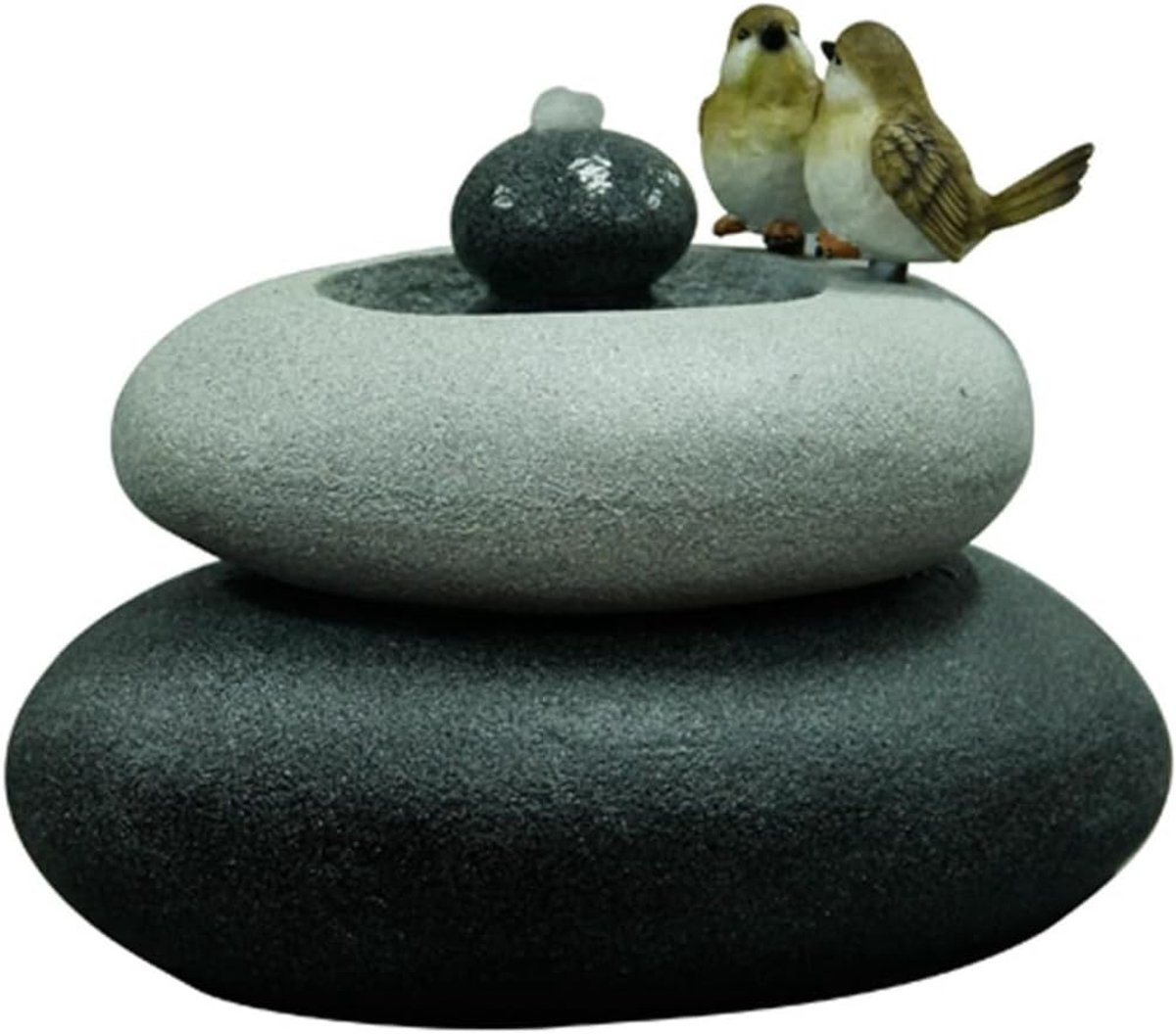 Velda Garden fountain birds on double stone M 850844 - ShopVlot