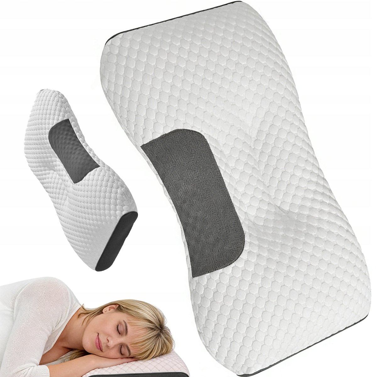 Ergonomische slaapkussens 48x74cm - Merkloos