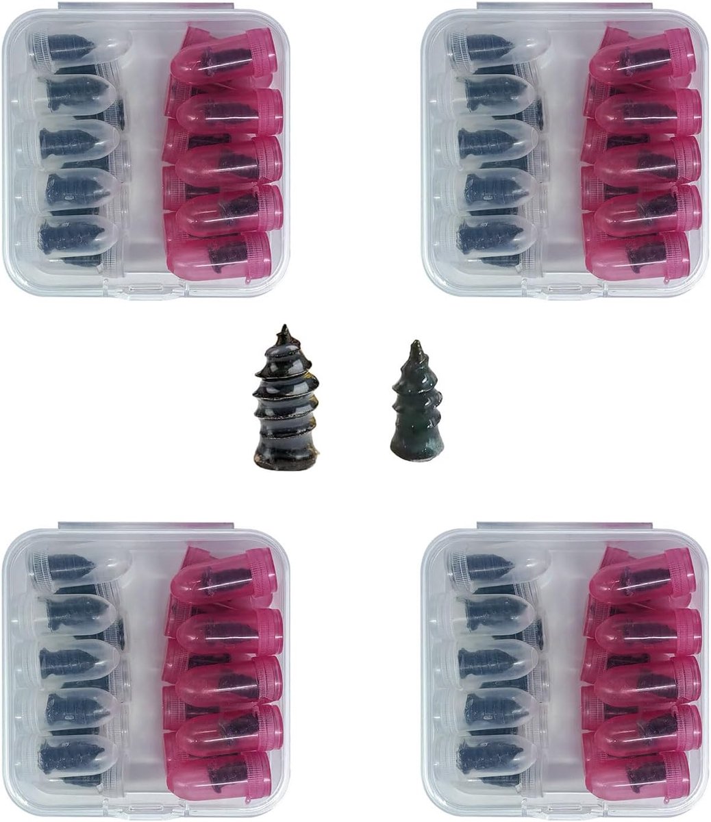 Rubber Screws, 80 Pieces Vacuum Repair Bands Nail Set (4 Practical Boxes with 20 Rubber Nails in 2 Sizes each) - ShopVlot