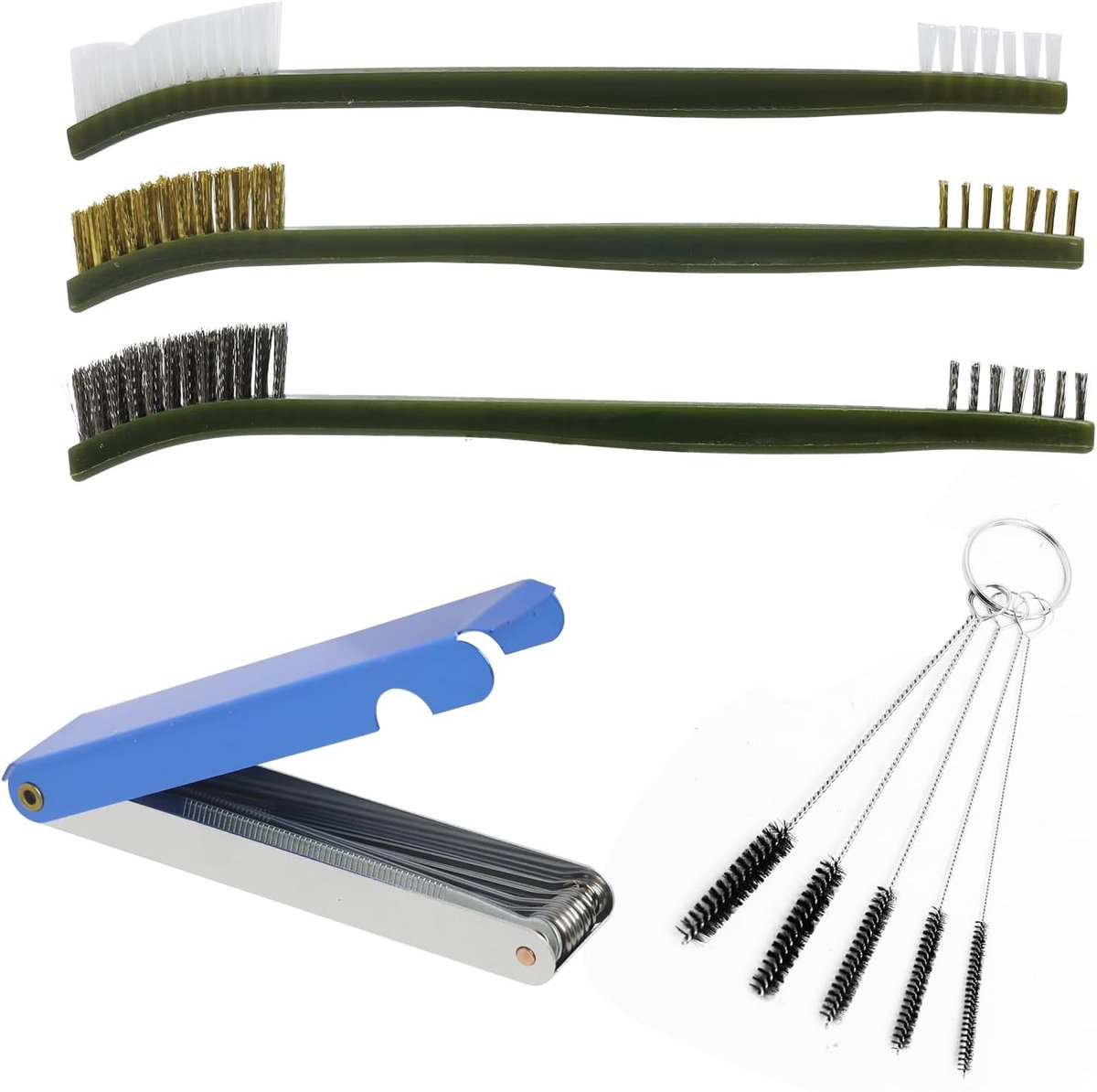Wire Brush Small Set, 26 Cleaning Wires Set, 5 Cleaning Needles, 3 Double Sided Polishing Brushes, Tool Sets for Car - ShopVlot