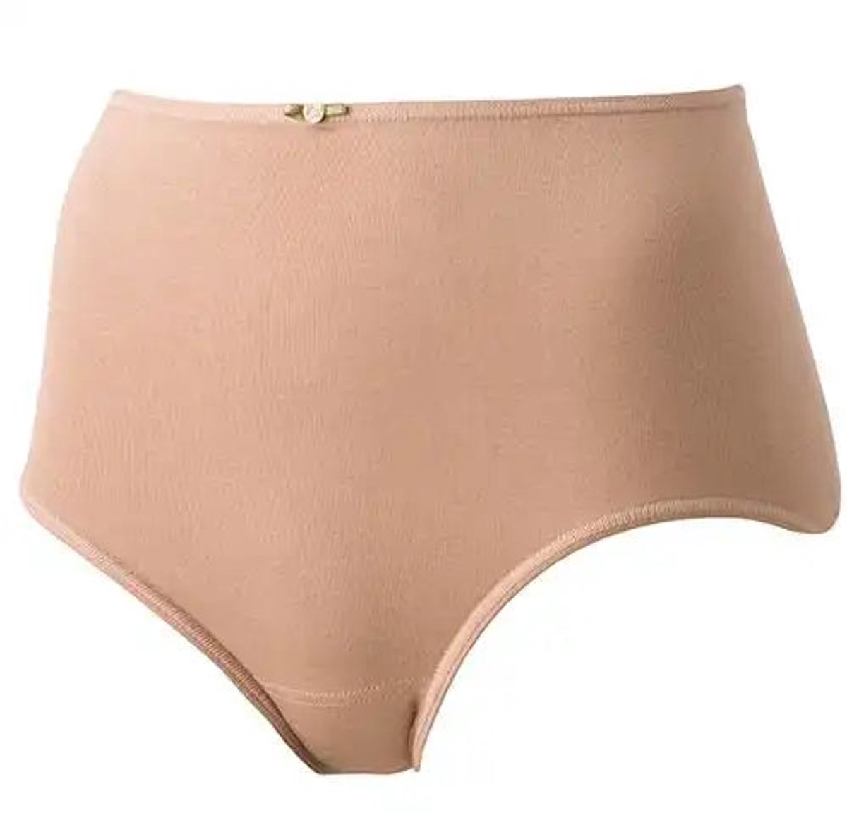 Avet dames maxi slip -katoen- 3167 - Dames taille slip katoen - Hoge onderbroek - M - Beige