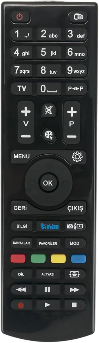 ALLIMITY Remote control compatible with CGV PREMIO SAT HD-W5-CR, HD-W5, E-SAT HD-W3, HD-W4 - HD-W3, HD-W4 - ShopVlot