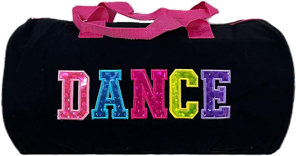 Girls Cute Ballet Dance Bag, Sports Bag, Handbag, Crossbody Bag, Ballerina Duffle Bag, for Dance Girls, Rose, M - ShopVlot