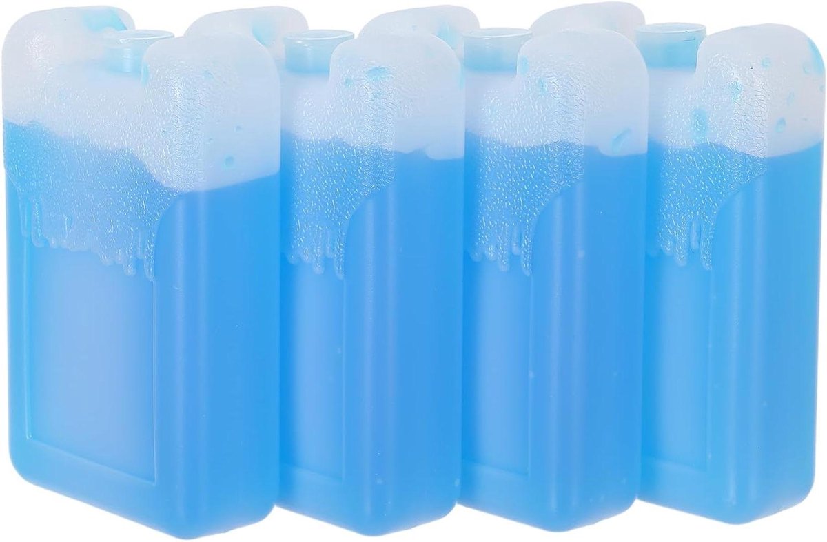 Herbruikbare Koelelementen - Koelblokken Ijsvervanger - Koelbox Vullen - Snelle Koeling - 10.5 x 6.5 x 2.5 cm - Blauw
