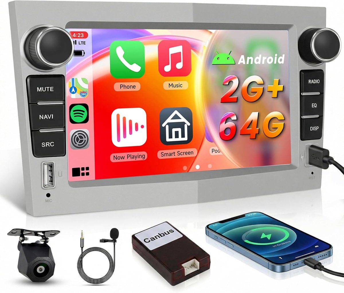 Autostereo 7 inch - 64G Carplay - Bluetooth en WiFi - Perfecte upgrade voor Opel - SnelShoppen