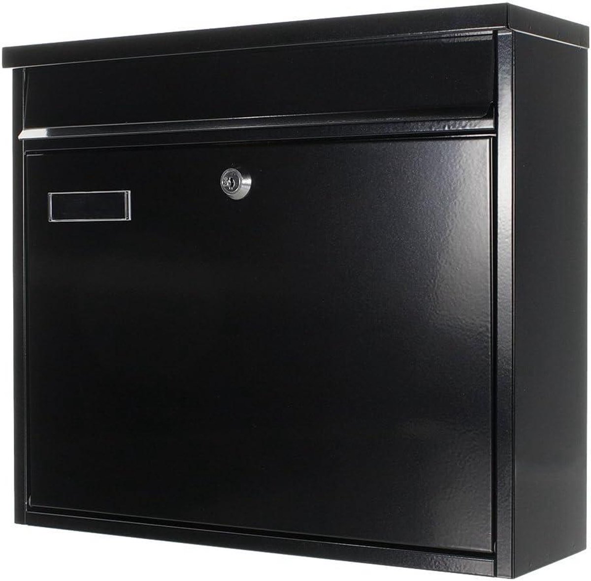 Brievenbus Metaal - Postkast Wandsysteem - Post Ontvangen - Cilinderslot met 2 sleutels - 315x360x115 mm - Antraciet