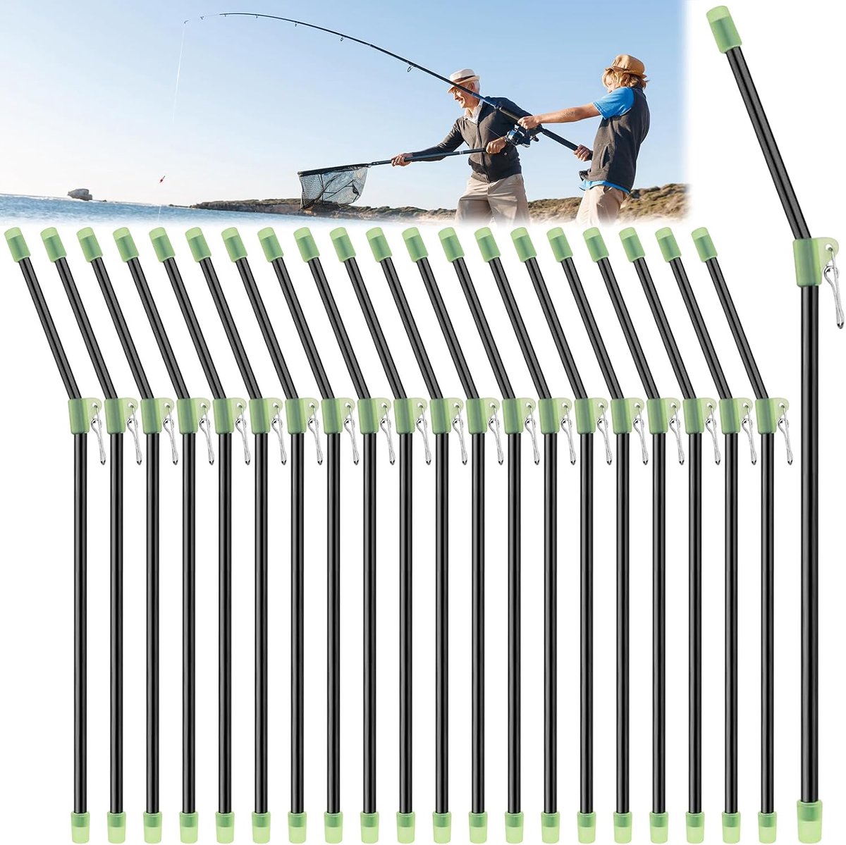 Vissers Anti-tangle Tree Set - 20 delige accessoires - PVC materiaal - Ondersteuning voor karpervisserij - SnelShoppen