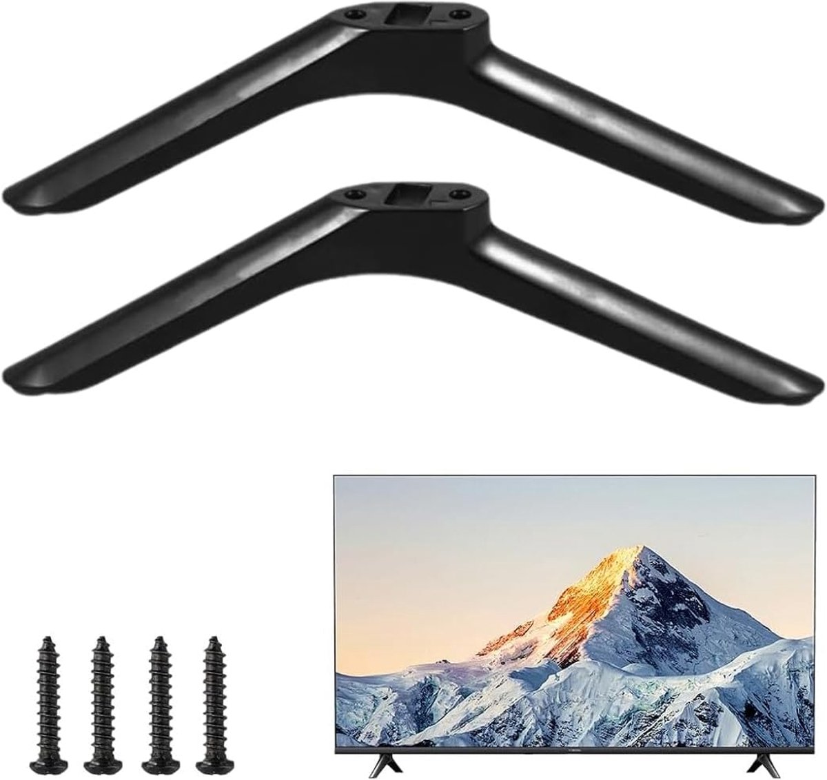 TV standaard 32 inch - universeel - met schroeven - eenvoudige installatie - SnelShoppen