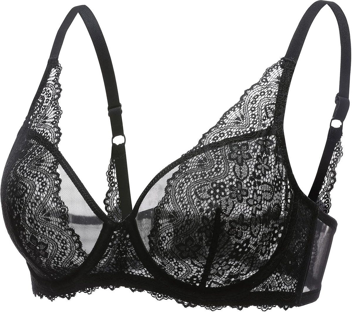 Minimizer bh met beugel - Transparant en sexy - Doorschijnend met kant - Perfect voor een diepe halslijn - SnelShoppen