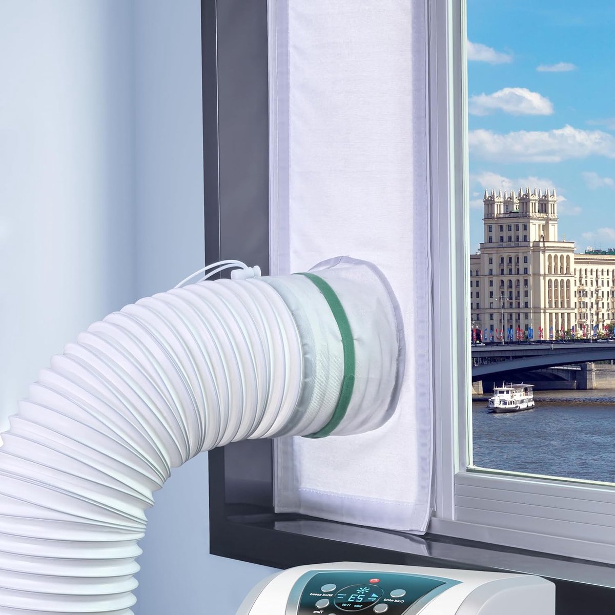 Mobiele airconditioning set - 100% afdichting - eenvoudig te installeren - optimale verkoeling - SnelShoppen
