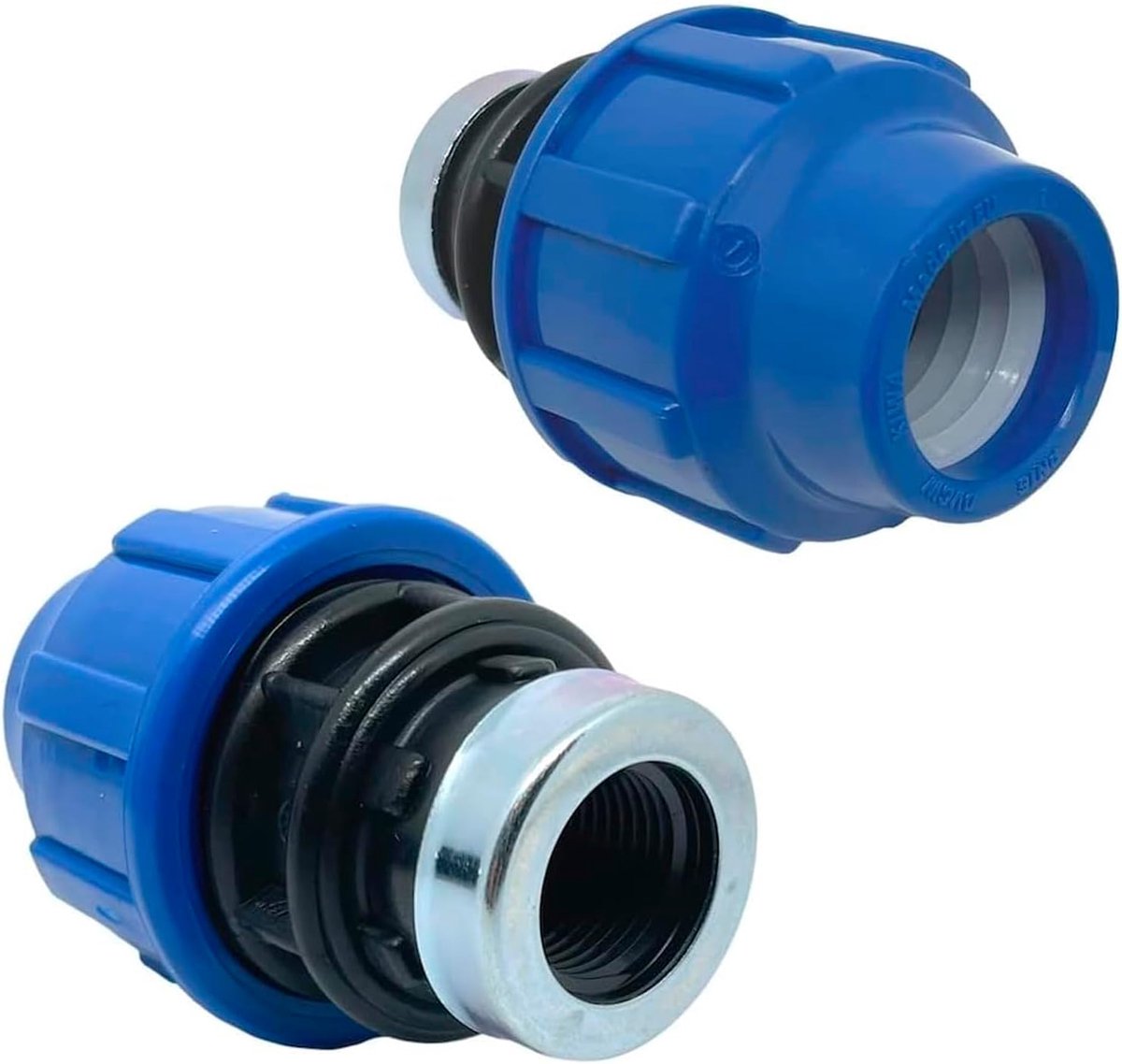 Adapter Ø 20 mm x 1/2 inch - met vrouwelijke draad - voor PE buizen - hoogdrukbestendig - ShopVlot