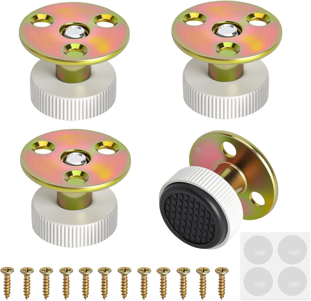 Verstelbare meubelpoten 29-42 mm - wit - schroefbevestiging - ideaal voor meubels - ShopVlot