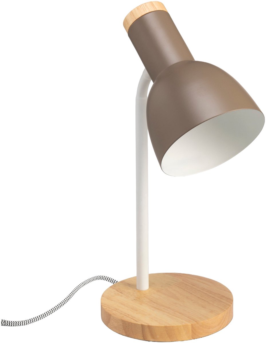 Luxus Europe - Bureaulamp Romy Taupe - Leeslamp - Bureauverlichting voor Thuis en Kantoor