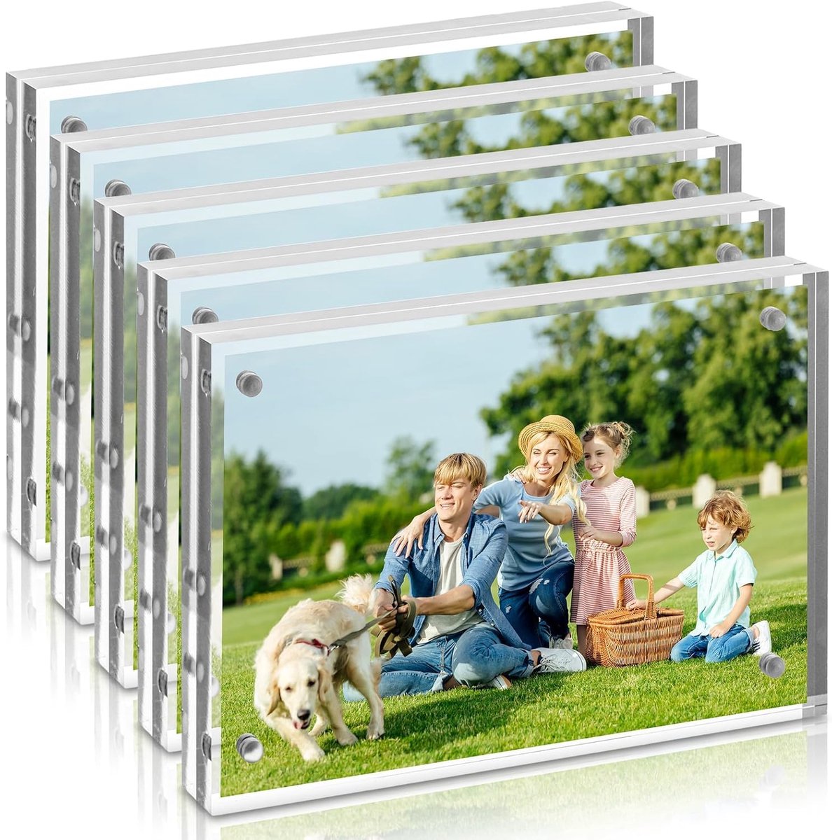 Acryl Fotolijsten 9x13cm - Transparant - Set van 5 - Perfect voor herinneringen - ShopVlot