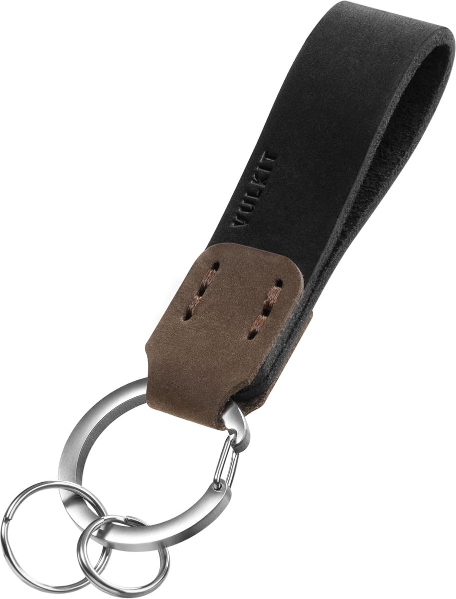 Sleutelhanger voor mannen en vrouwen - Echt leer - Universele sleutelhouder - Ideaal voor auto- en huissleutels - ShopVlot
