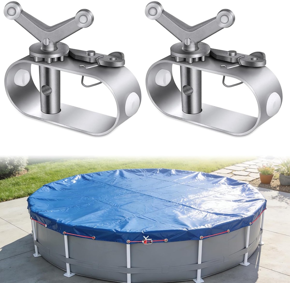Draadspanners set van 2 - 8 × 5 × 4 cm - Sterke spanning - Ideaal voor zwembadzeilen - ShopVlot