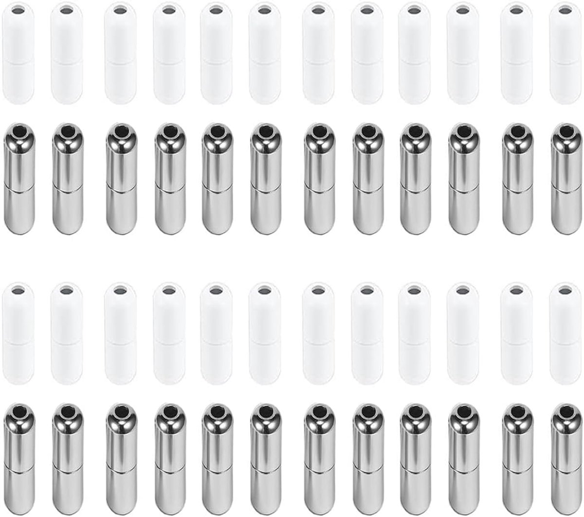 Veters 24 stuks - snelsluiting - metaal en elastische gesp - eenvoudig in gebruik - ShopVlot