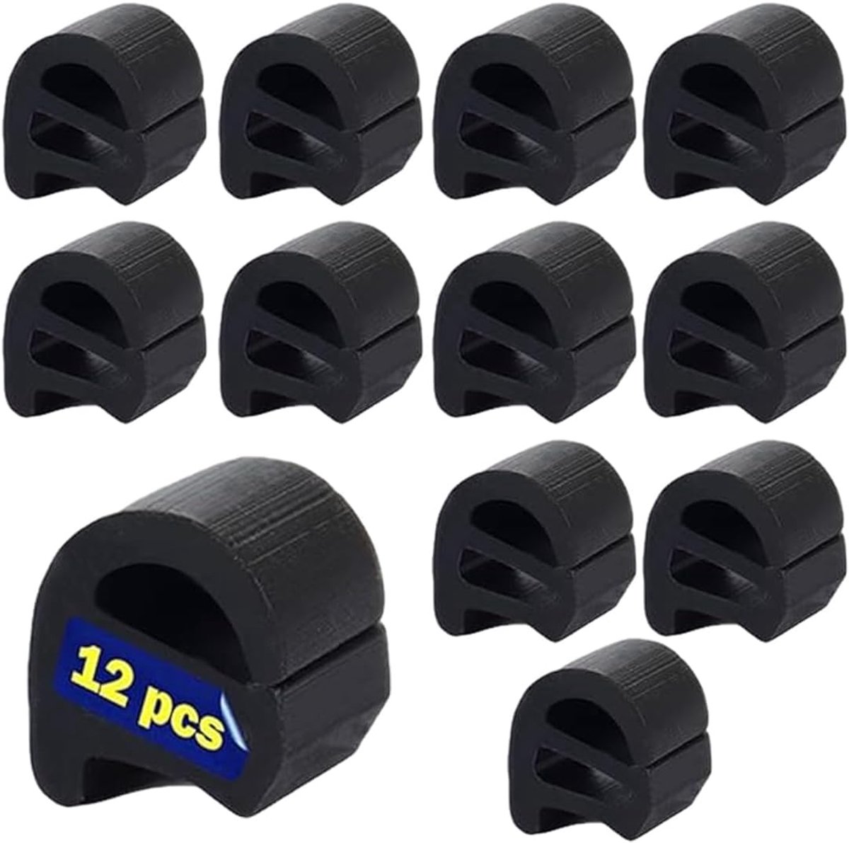 Rubber voeten voor keuken grill - 9 mm x 10 mm - vervangbare rubbers - stabiel en antislip - ShopVlot