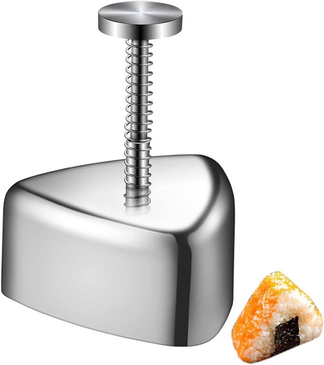 Rijstballetjesvorm - Onigiri Maker - Sushi Maken - Klassieke Driehoek - 1 Stuk - Zilver
