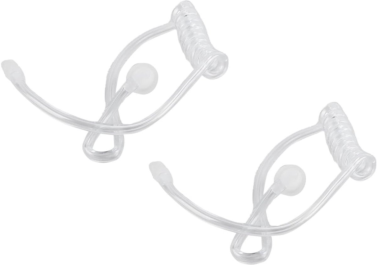 Acoustic tube 2-Pack - transparant - met snelle koppeling - eenvoudig te installeren - ShopVlot
