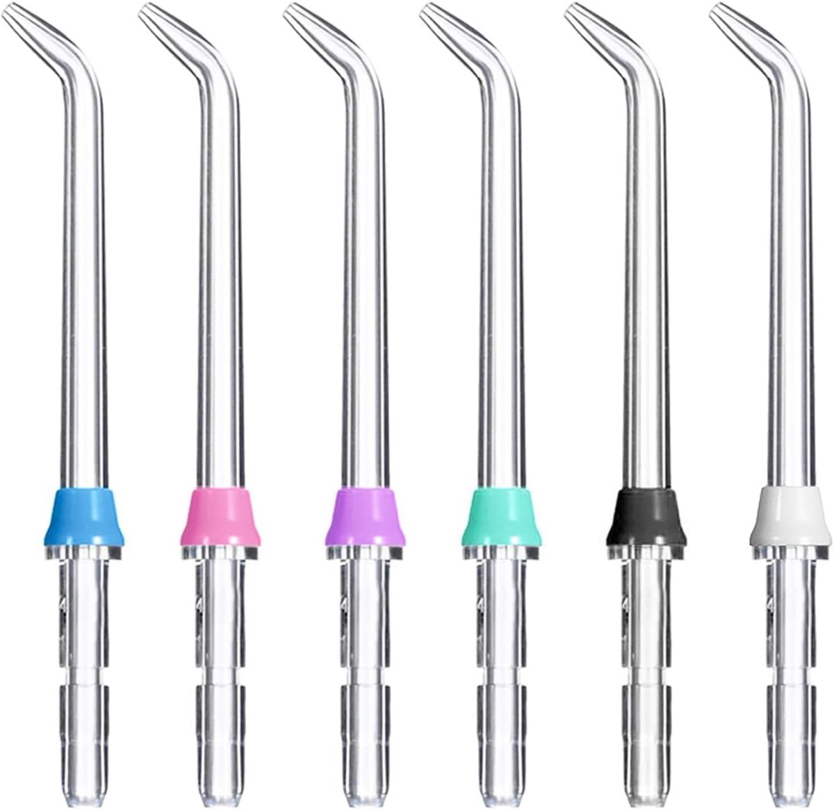 Monddouche nozzles set van 6 - hoge druk - vervangende spuitkoppen - diepe reiniging - ShopVlot
