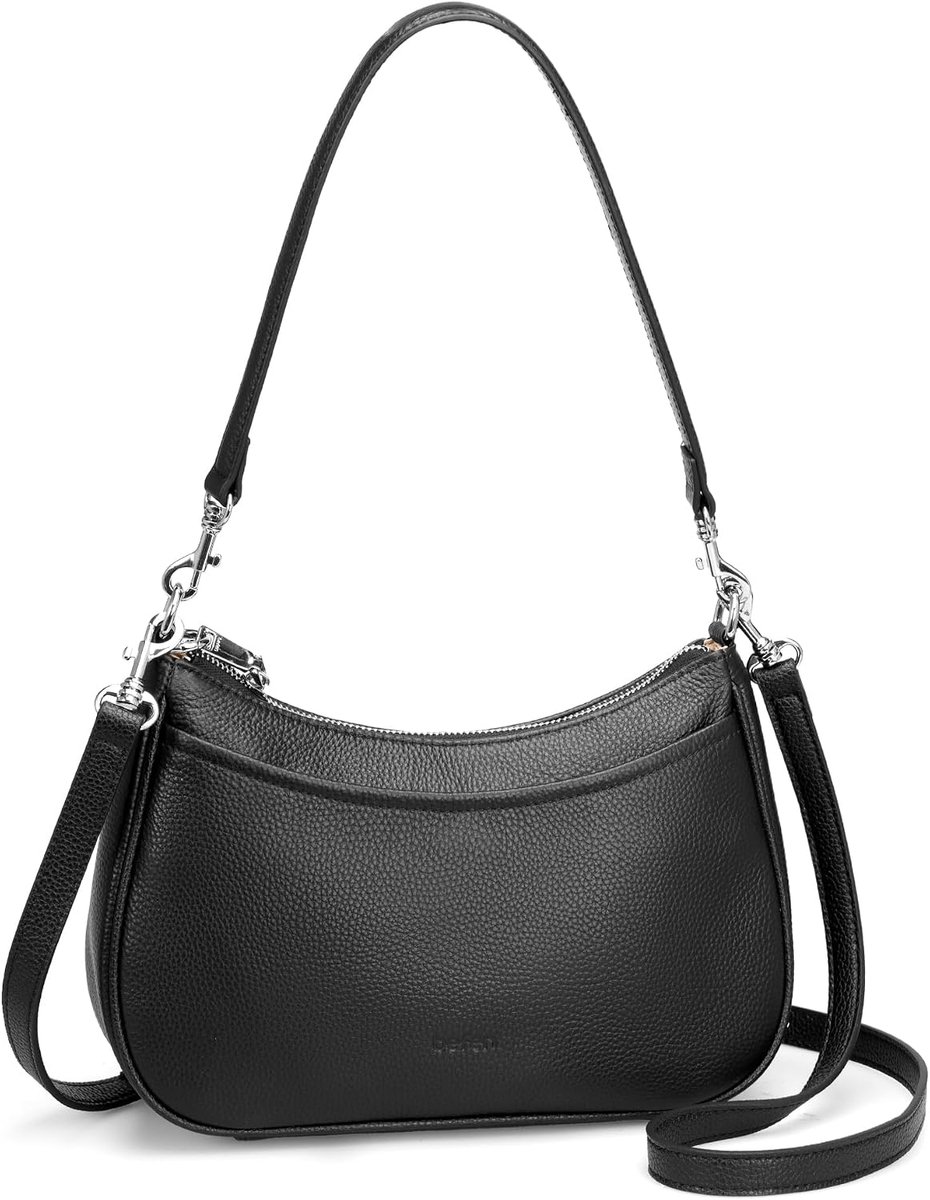 Schoudertas dames - Echt leer - Anti-diefstal bescherming - Praktisch en elegant - SnelShoppen