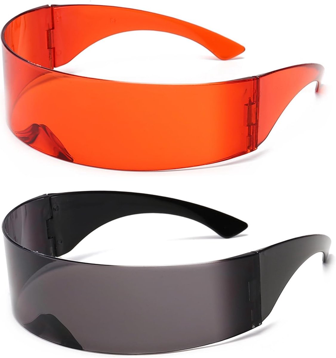 Futuristische zonnebril frameloos - techno stijl - unisex - perfect voor feesten - SnelShoppen