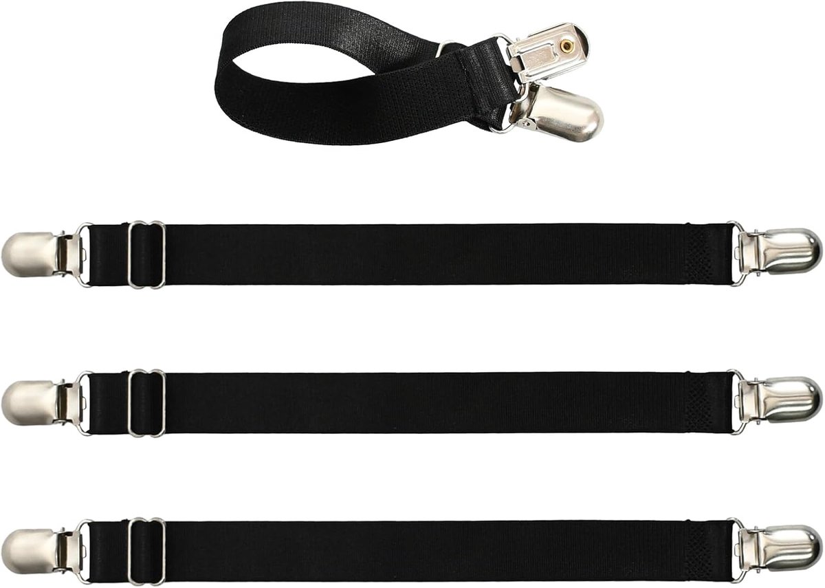 Suspender Belt Set met 4 Verstelbare Bandjes - Antislip Grip voor Bodices en Kousen - Universeel voor Iedereen - SnelShoppen