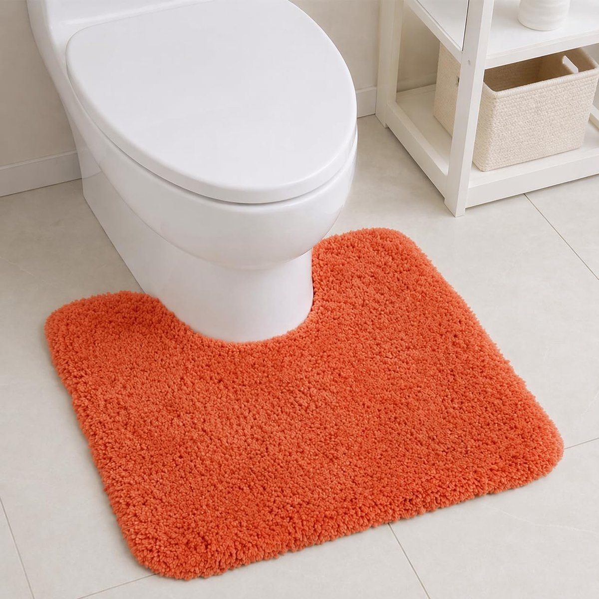 Toiletmat U Vorm 50 x 40 cm - Microfiber - Antislip & Superabsorberend - Ideaal voor Badkamer - SnelShoppen