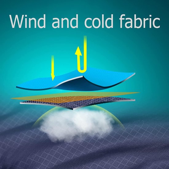 Slaapzak Winter - Kampeerzak Outdoor - Kamperen en Hiken - Waterafstotend Ripstop Materiaal - Comfort tot -1°C - Blauw — afbeelding 4