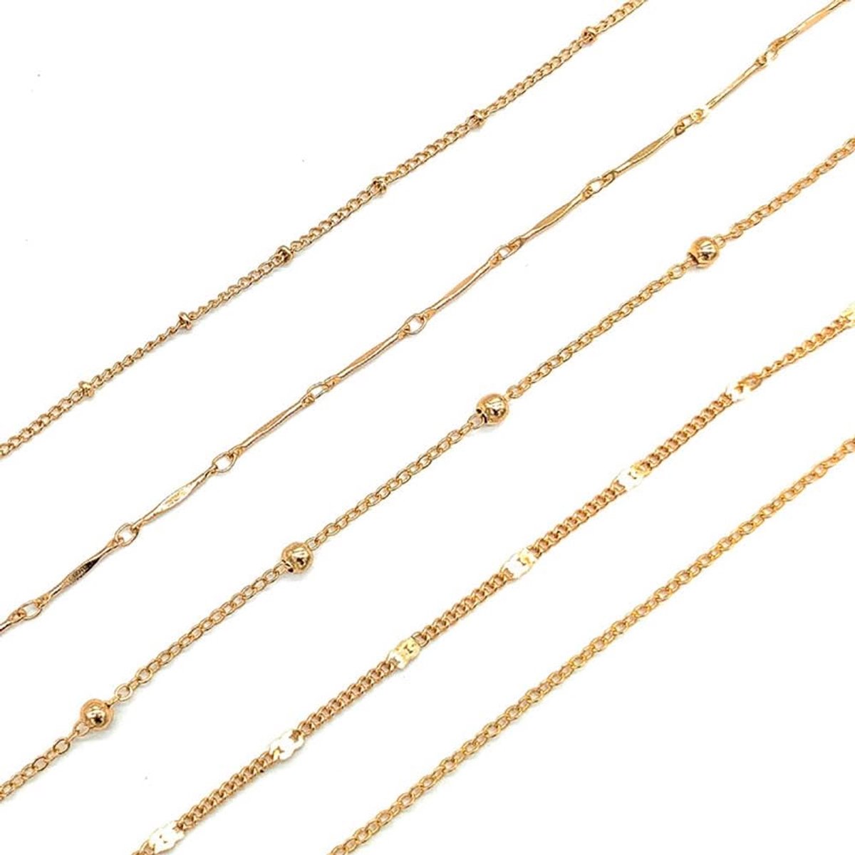 Anklet 5-delig - Boho Multi-laags - Kralenketting - Perfect voor stranddagen - SnelShoppen