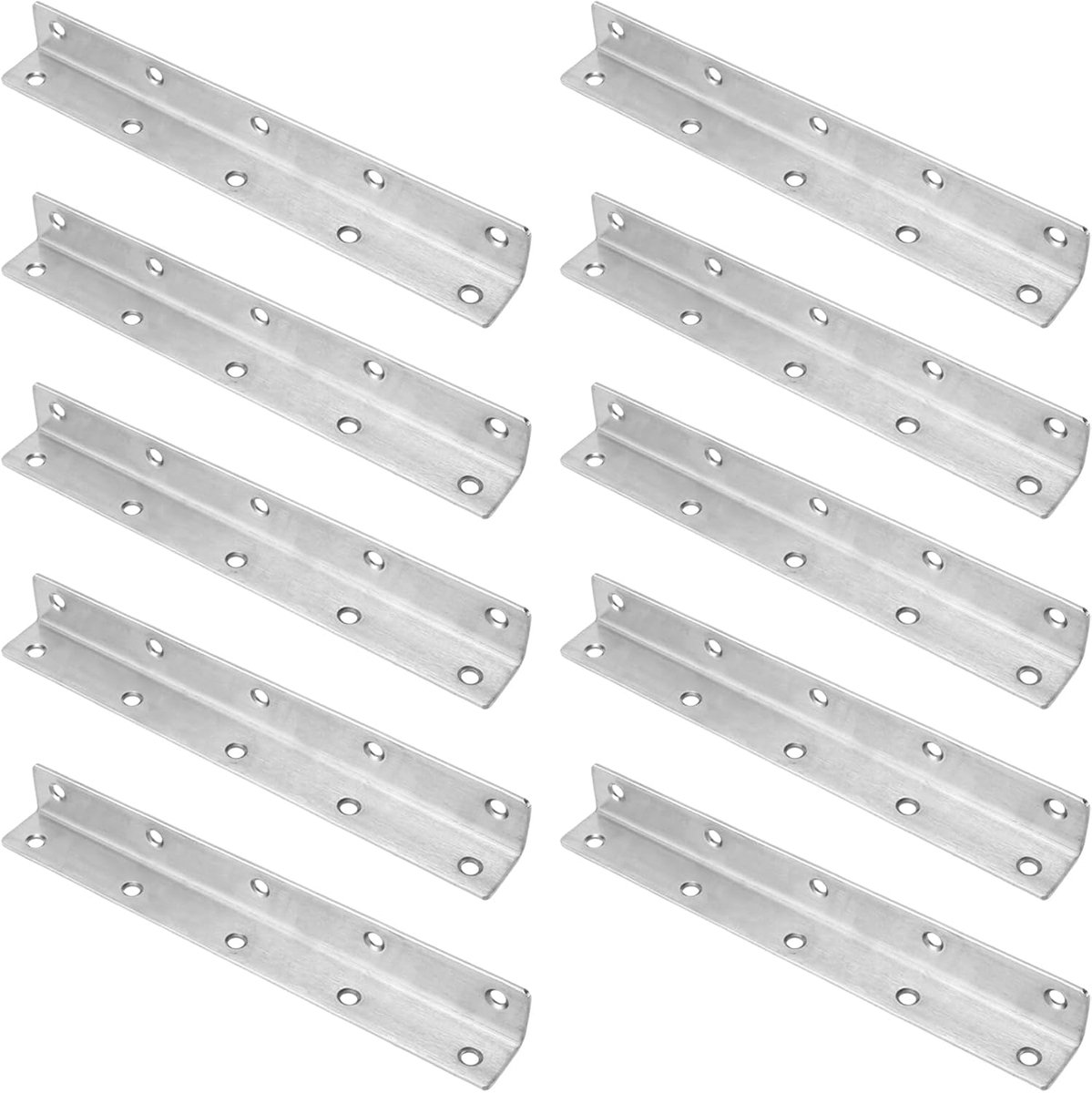 L-profiel hoekverbindingen 22,5 x 2,8 cm - roestvrij staal - duurzame verbindingen - ideaal voor meubels - SnelShoppen
