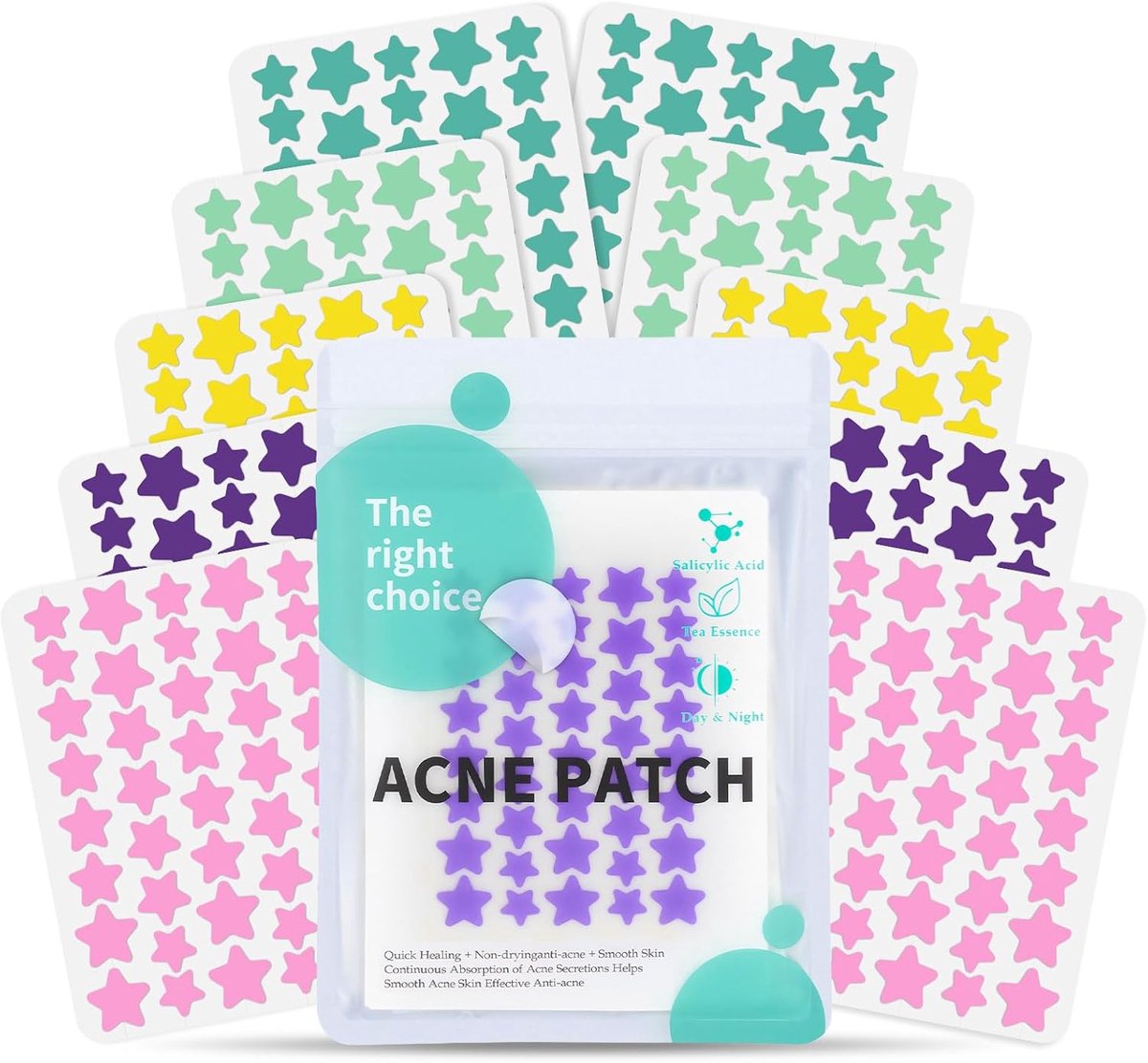 Puistjespleisters 180 stuks - transparante hydrocolloïde pleisters - onzichtbaar ontwerp - kalmering van acne - SnelShoppen