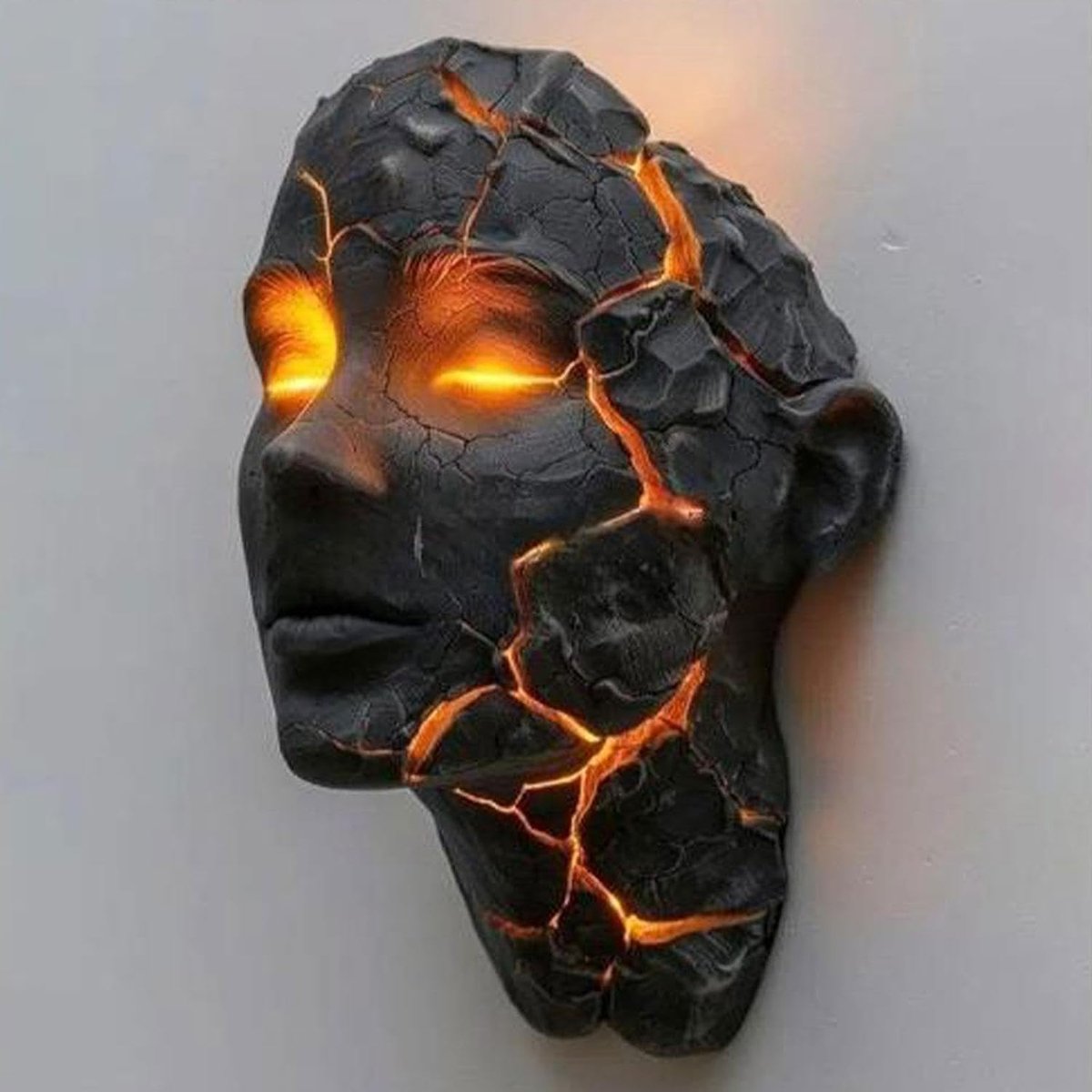 Wandlamp met gebroken ziel, decoratieve nachtlamp voor café, bar, slaapkamer en gotische interieurdecoratie.