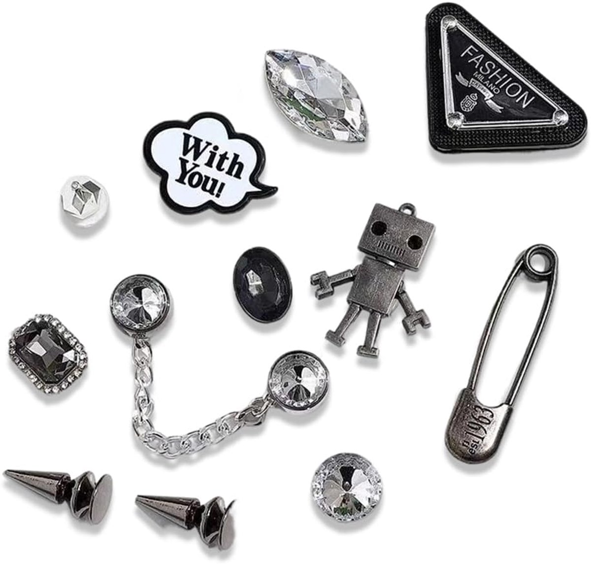 Schoen Charms 14pcs - Diamant Crystal - DIY Schoen Versieringen - Bling voor Schoenen - SnelShoppen